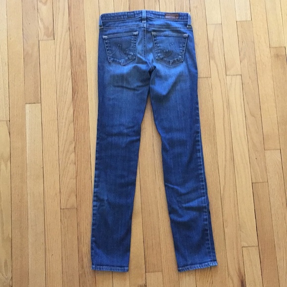🚫 SOLD 🚫 AG 2 pairs straight jeans size 24 EUC - Picture 3 of 8